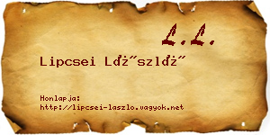 Lipcsei László névjegykártya